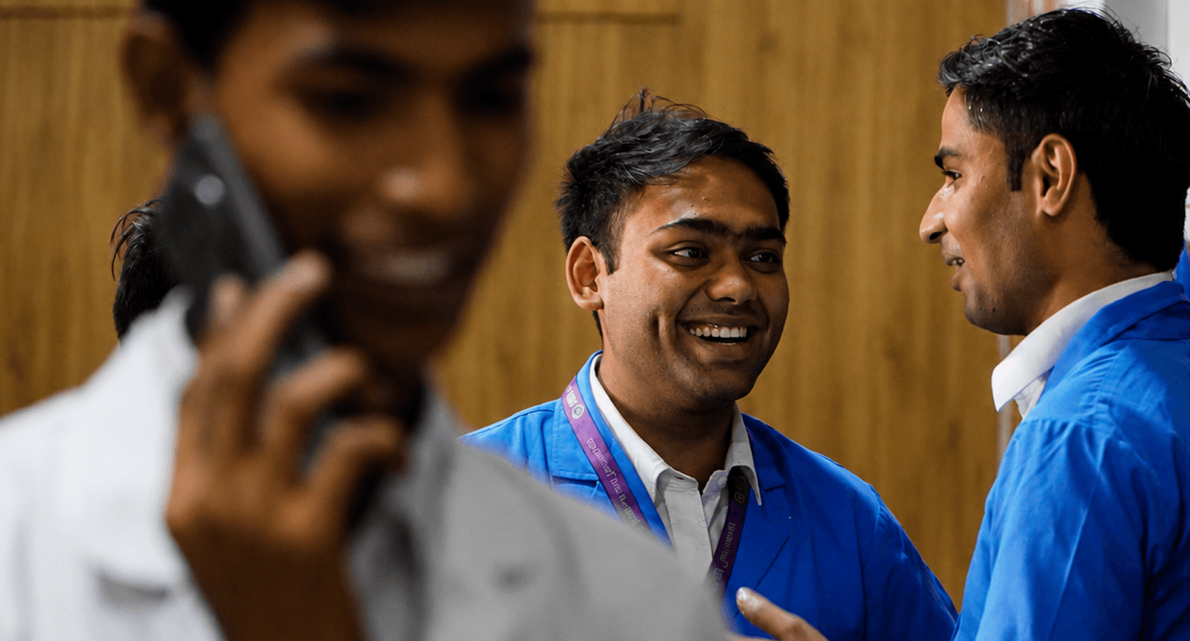 Students in hospitality training