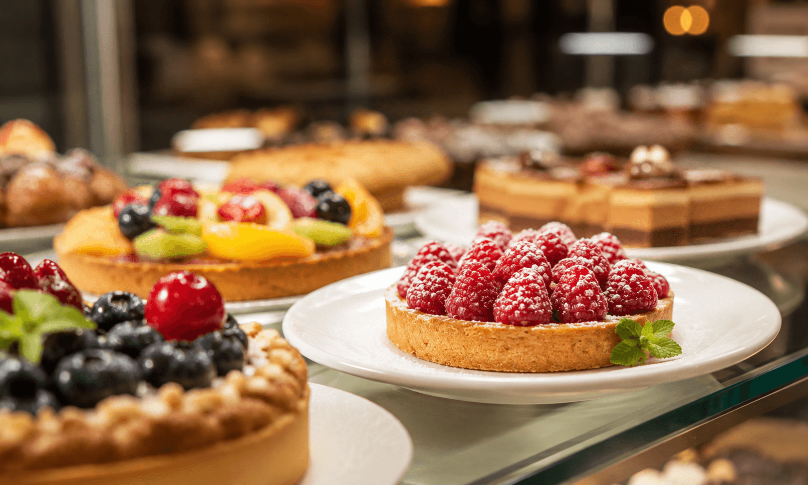 Students training in a professional bakery and pastry kitchen